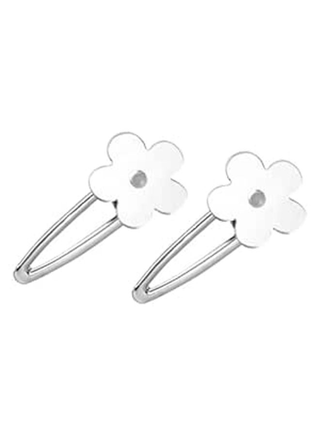 مشابك شعر على شكل منقارد البط المزهرة، حزمة من قطعتين، إكسسوارات تصفيف الشعر للنساء - Image 1