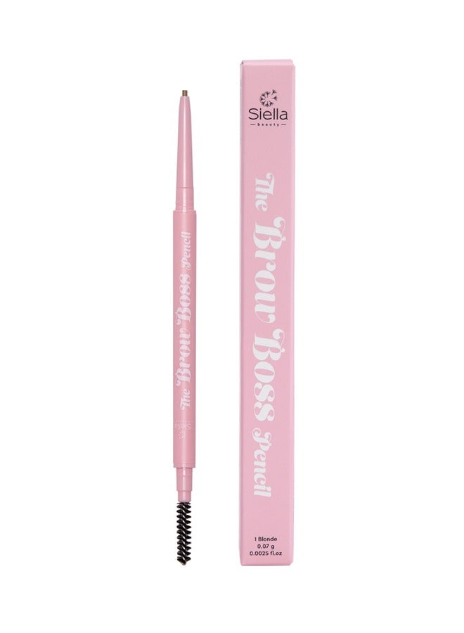 Siella Beauty The Brow Boss Waterproof Eyebrow Pencil For Drawing Fine Lines To Give Natural Look Which Lasts For Upto 16 hours Blonde - Image 1