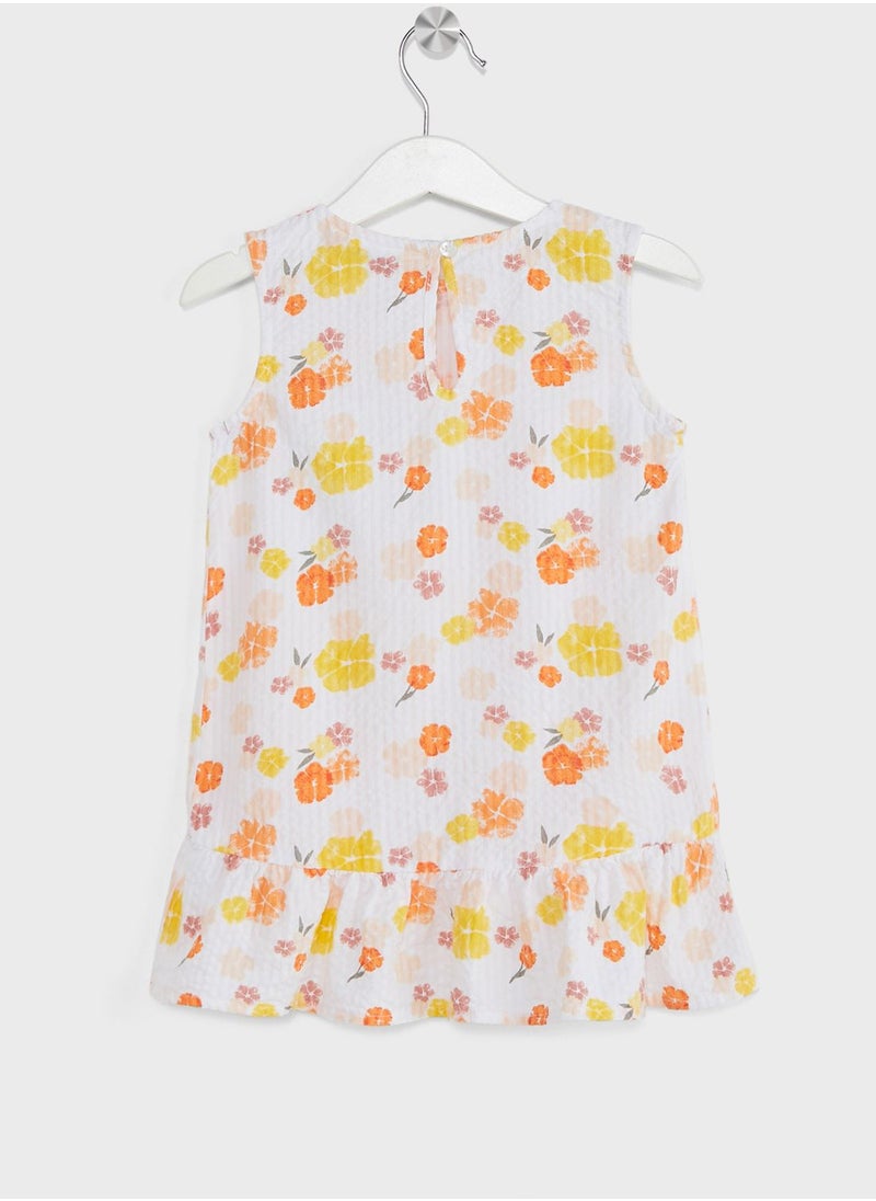 NAME IT - Kids Floral Midi Dress - Image 1