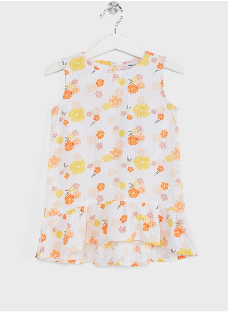 NAME IT - Kids Floral Midi Dress - Image 1
