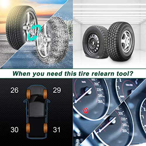 JDIAG TPMS Sensor Tool, TPMS Relearn Tool for F150 Auto TPMS Reset Sensor Programming Training Tools Tire Pressure Monitoring System (TPMS-19 / 8C2Z-1A203-A) - Image 4