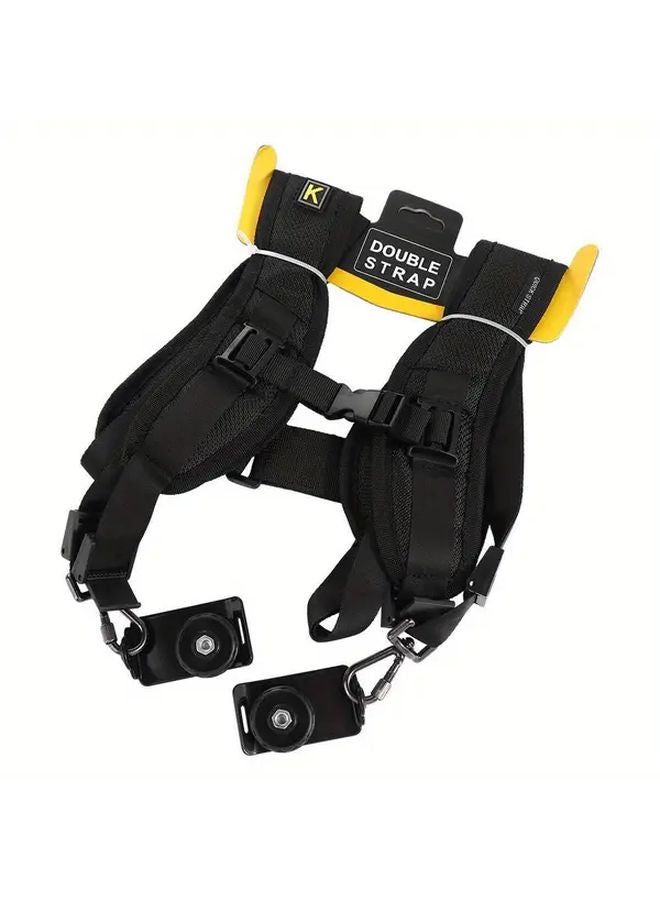 Double Shoulder Camera Strap Quick Release Belt For Canon Nikon Sony - Image 1