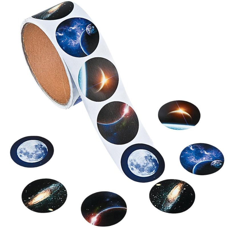 Fun Express Realistic Photo Space Roll Stickers Stationery VBS Vacation Bible School SuppliesDecor 100 Pieces - Image 2