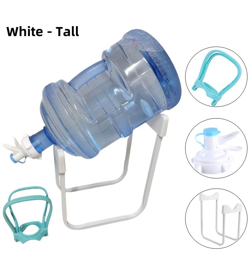 White High Detachable Bucket Rack With Water Nozzle And Handle - Image 5