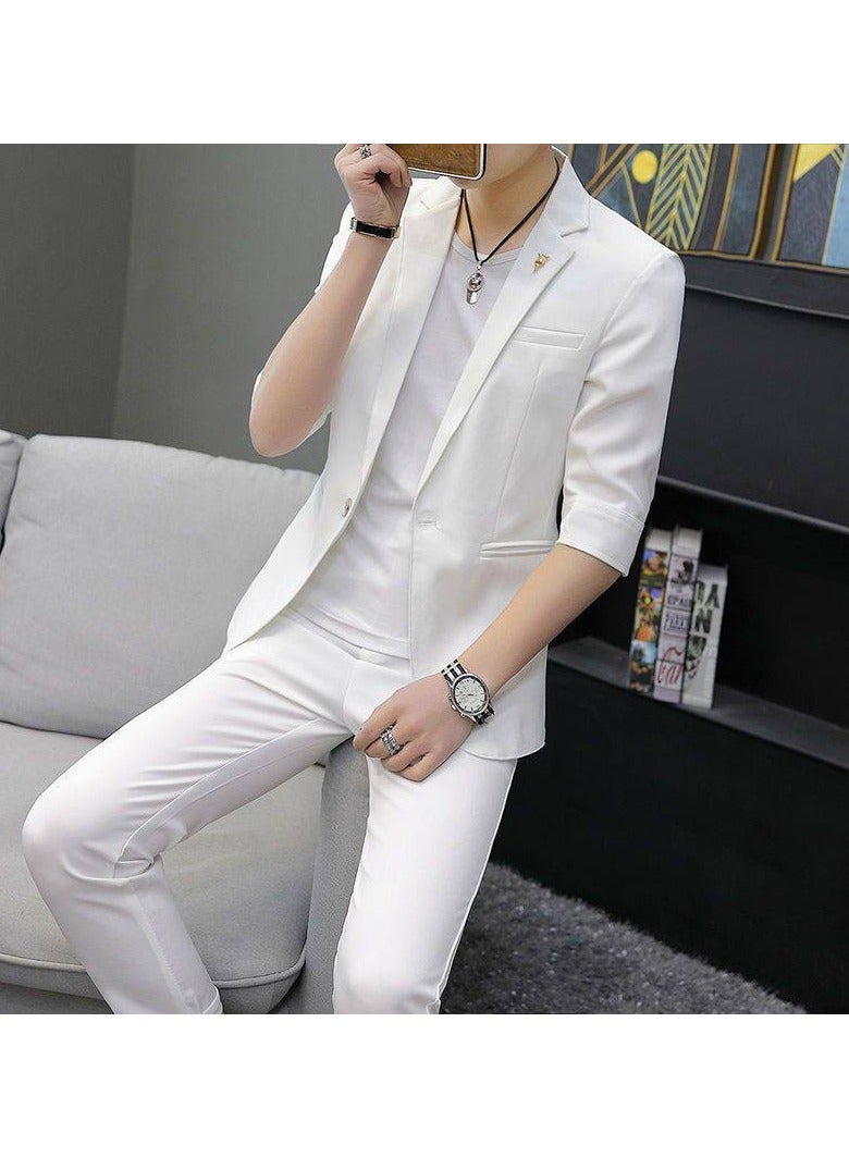 KUYING New Men's Casual Suit Set  - Image 1