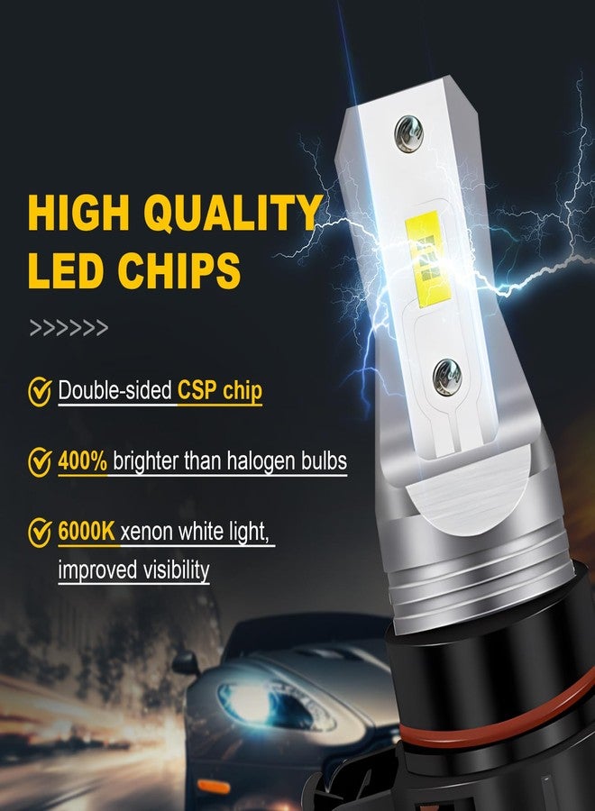 مصابيح ضباب LED من نوع LEDYOTRY H11/H8 أو مصابيح نهارية، 4000 لومن، إضاءة فائقة السطوع 6000 كلفن، ضوء ضباب H16 للسيارات والشاحنات وسيارات الدفع الرباعي، بدون قطبية، سهلة التركيب والتوصيل (عبوة من قطعتين) - Image 2