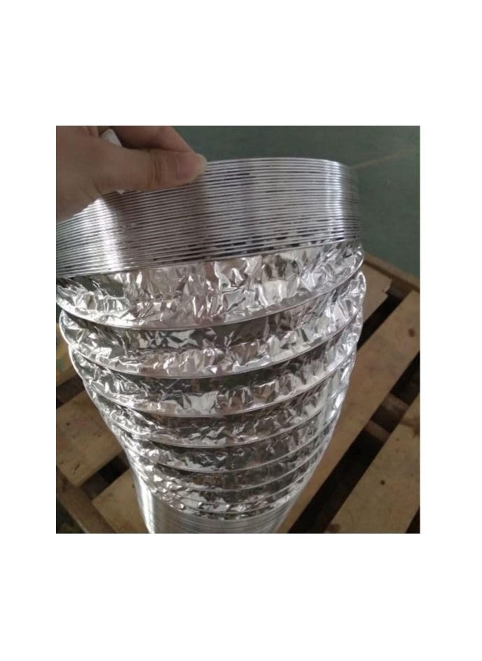 A hobby or chimney that expands to 5 meters and a diameter of 5 inches (12.55 cm) of thermally expandable aluminum for the kitchen hood, gas heater and air conditioner + a special thermal paste roll of 23 yards + a hobby hood with a button to control the opening and closing