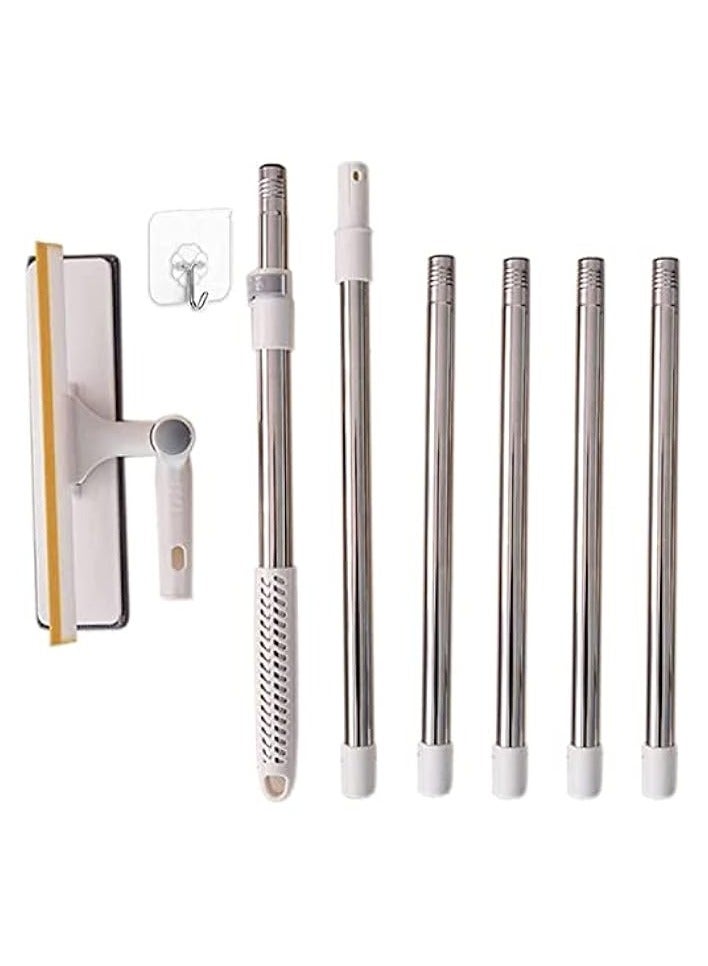 erorex Window Cleaning Mop and Squeegee 3-in-1 Cleaner Washer with Microfiber Pad,Adjustable Long Handle Window Wiper High Window Cleaning Kit with Pole Telescopic Window Cleaner Tool (43''-110'' long) - Image 2