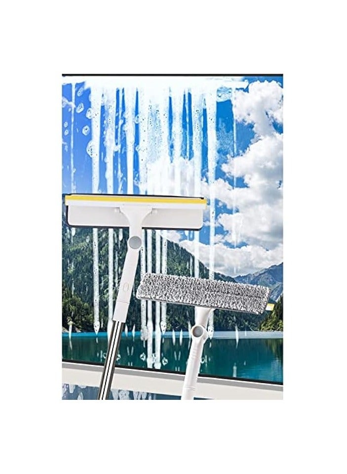 erorex Window Cleaning Mop and Squeegee 3-in-1 Cleaner Washer with Microfiber Pad,Adjustable Long Handle Window Wiper High Window Cleaning Kit with Pole Telescopic Window Cleaner Tool (43''-110'' long) - Image 3