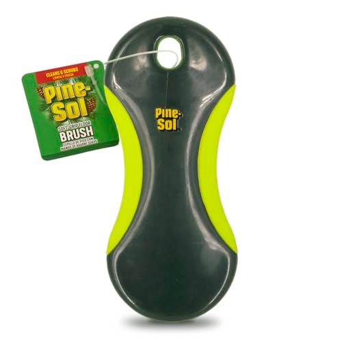 Pine Sol Pine-Sol Heavy Duty Scrub Brush – Multipurpose Cleaning Tool for Floors, Tubs, Sinks | Soft Comfort Grip with Flexible Stiff Bristles, Yellow, Green - Image 5