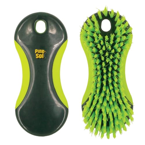 Pine Sol Pine-Sol Heavy Duty Scrub Brush – Multipurpose Cleaning Tool for Floors, Tubs, Sinks | Soft Comfort Grip with Flexible Stiff Bristles, Yellow, Green - Image 4