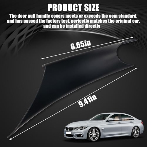 WEILEITE Rear Interior Inner Door Pull Handle Grab Cover Fit for BMW 3 4 Series 316,318,320,328,330,335,M3 F30/F31/F34/F80 2012-2018 & 418,420,428,430,435,M4 F32/F33/F36/F82/F83 2013-2019 51417279311 - Image 4