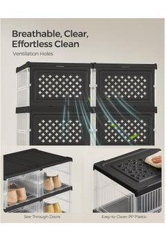 Shoe Storage Organizer, Clear Installation-free Foldable Stackable Shoe Box Pack Shoe Rack, Portable Cabinet Rack (Transparent 6 Pack) - pzsku/Z3C253ED181CD51188E74Z/45/_/1726214005/2b526f01-8d99-4384-a937-cfa36571e7fe