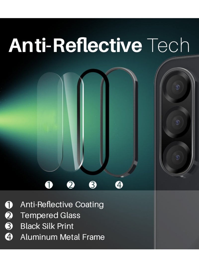 LENS SHIELD لجهاز سامسونج جالكسي A26 - واقي عدسة الكاميرا، زجاج مقسى فائق النحافة مقاوم للخدش مع حواف من الألمنيوم - Image 4