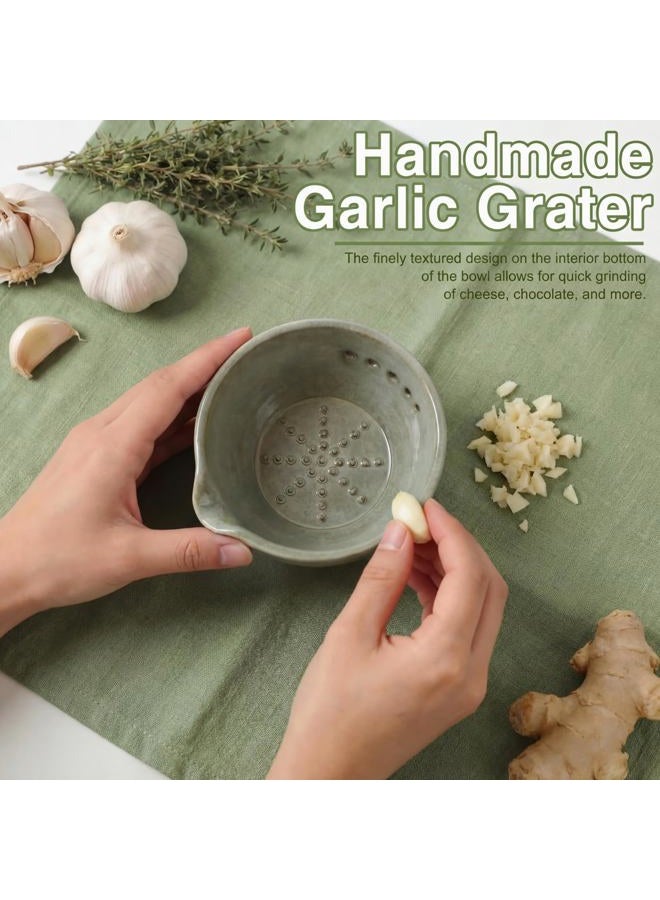 FoldTier Herb Stripper Bowl with Grater - Resin Herb Stripper Tool with 5 Hole Sizes – Efficient Peeling Kitchen Tools Supplies for Salads & Cooking Peeling off the Leafy Assembly - Image 4