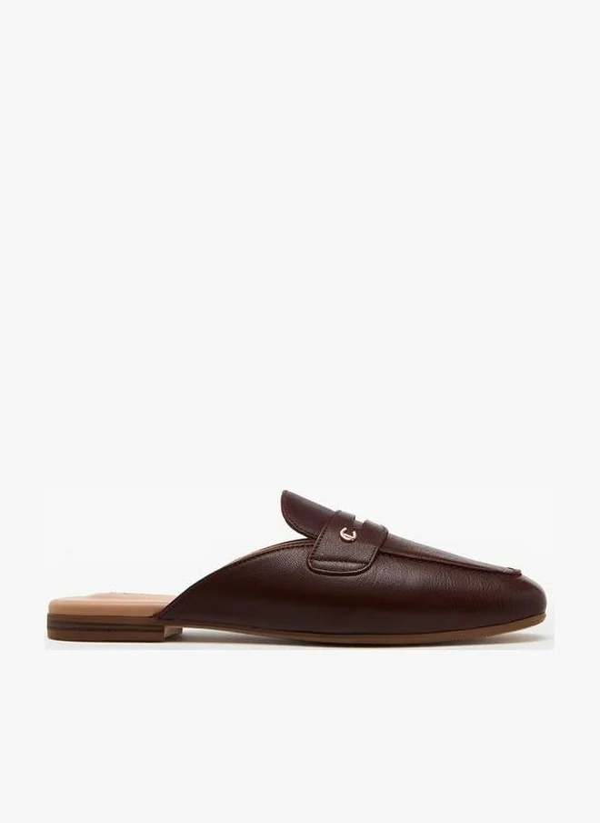 لو كونفورت Women Leather Slip-On Mules