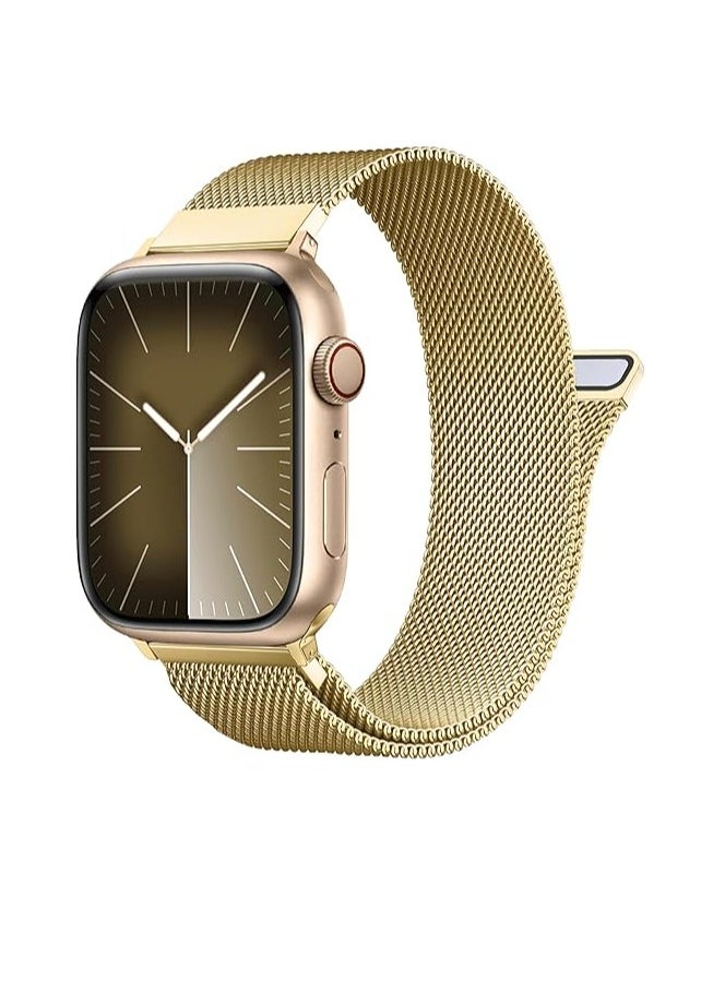 adhomax Mesh Metal Loop For ultra Watches Band 42mm 44mm 45mm 46mm 49mm for iWatch Bands Series Ultra SE, 1 to10 Women Men, Stainless Steel Strap with Magnetic Clasp  - Image 1