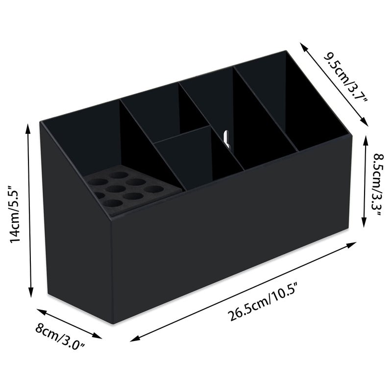 Noverlife Hair Scissors Large Storage Box, Shear Holder for Hair Salon, Scissor Holder, Hairdressing Combs Clips Scissors Professional Hairdressing Combs, Clips, Brushes Storage Racks Tool Box - Black - Image 5