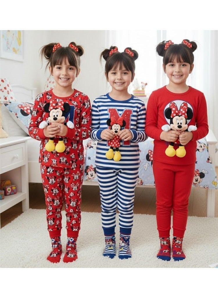 ديزني_ميني_هاوس مجموعة من ٣ جوارب للبنات من ديزني ميني ماوس.
من إنتاج كيدز تي في - Image 3