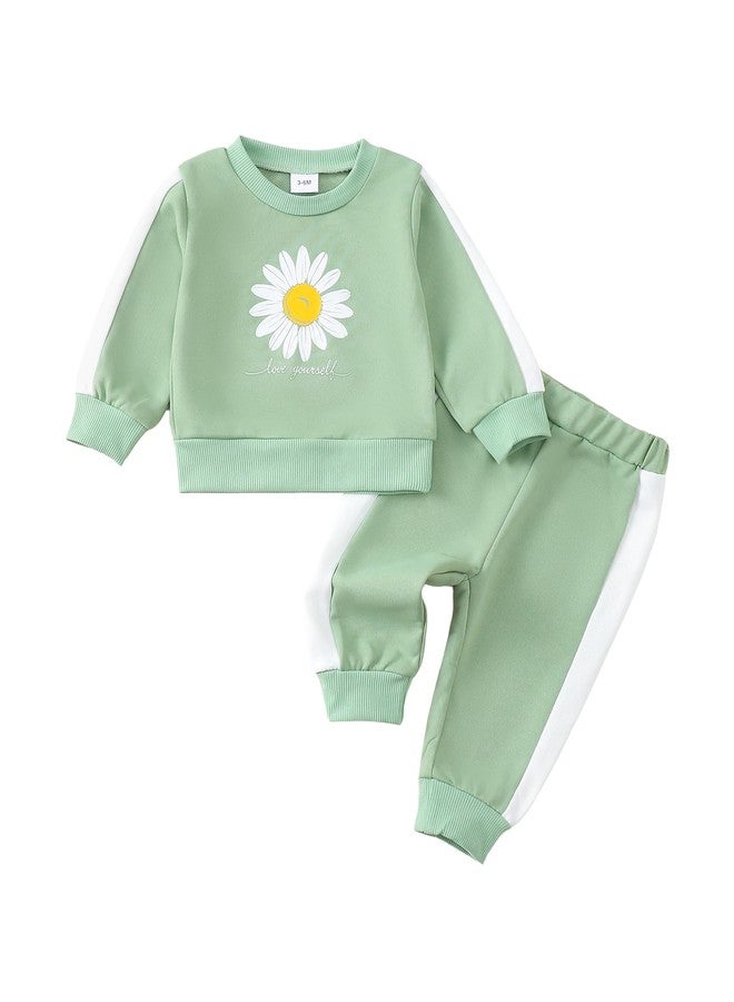 Saeaby Toddler Girl Outfits Baby Clothes For Little Girls' 2T 3T Kids Clothing Sets Cute Sweatsuit Baby Sweatshirts Jogger Pants 2/3 Year Old Girl Gifts - Image 1