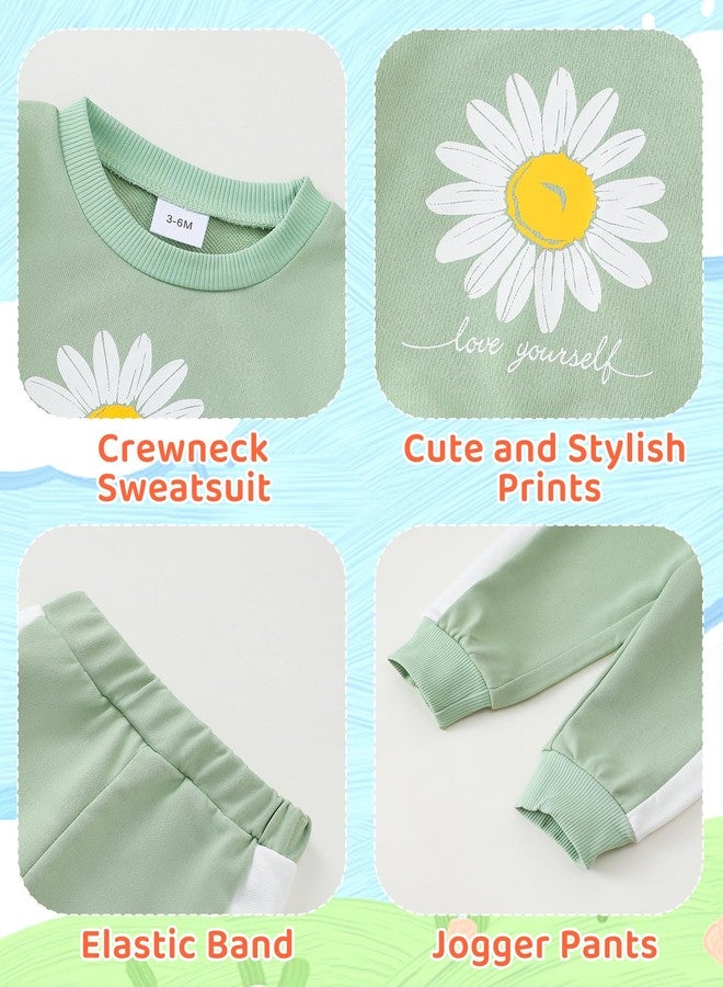 Saeaby Toddler Girl Outfits Baby Clothes For Little Girls' 2T 3T Kids Clothing Sets Cute Sweatsuit Baby Sweatshirts Jogger Pants 2/3 Year Old Girl Gifts - Image 3