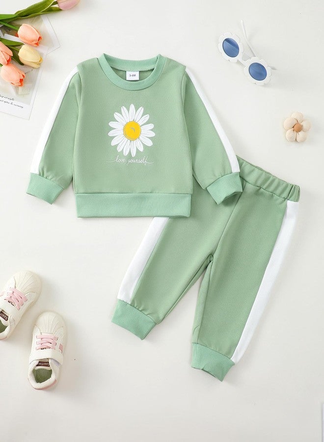 Saeaby Toddler Girl Outfits Baby Clothes For Little Girls' 2T 3T Kids Clothing Sets Cute Sweatsuit Baby Sweatshirts Jogger Pants 2/3 Year Old Girl Gifts - Image 4