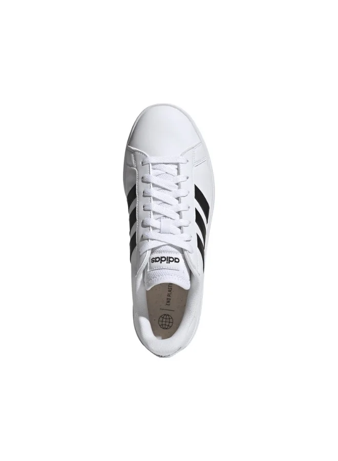 adidas حذاء رياضي رجالي Grand Court Base 2.0 أبيض مقاس 6.5