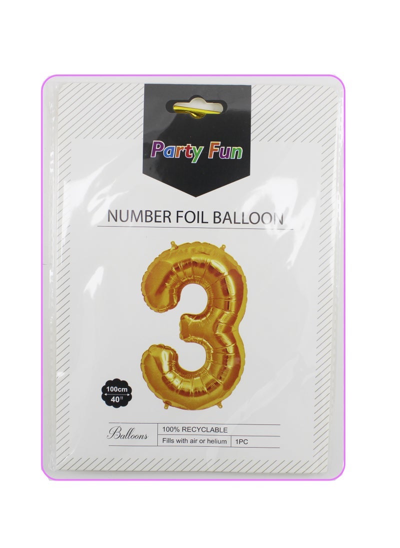بارتي فن بالونات رقائق معدنية مقاس 40 بوصة مثالية للاحتفالات السنوية وحفلات الزفاف وأعياد الميلاد رقم 3 - Image 3