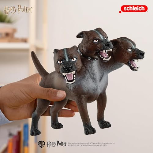 Schleich Harry Potter 7 Fluffy Figurine Cerberus the ThreeHeaded Dog from Harry Potter Wizarding World Collectible Figures for Kids and Adults Toys for Ages 6 13990 - Image 3
