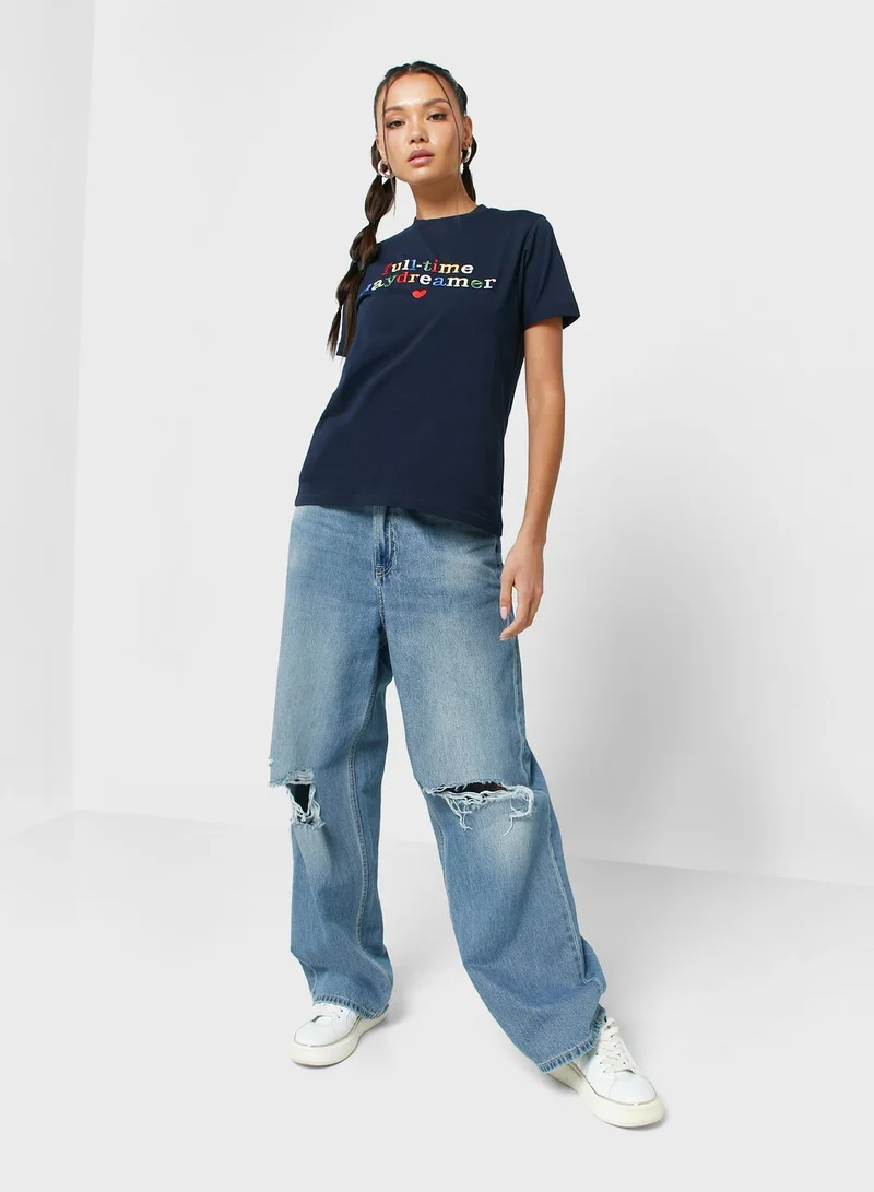 Ginger Regular Tshirt Eiht Roll Up Cuff ( Tacked)