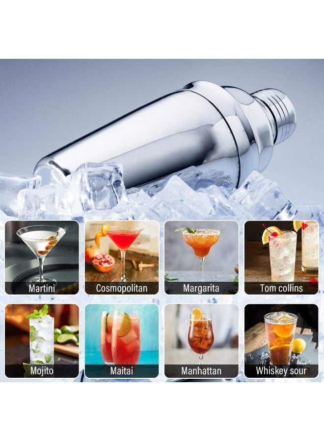 Brand Shaker Cocktail Bar Tool Set – 18-Piece Complete Mixology Kit with Elegant Display Stand, Stirring Spoon, Mixing Bowl, Pourers & Strainer - Image 3