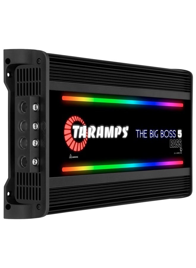 Taramp's تارامبس ذا بيغ بوس 5 باس النسخة السوداء مضخم صوت أحادي RGB تأثيرات 0.5~2 أوم 5000 واط RMS نظام صوتي للسيارات فئة D، سمارت 5K - Image 3