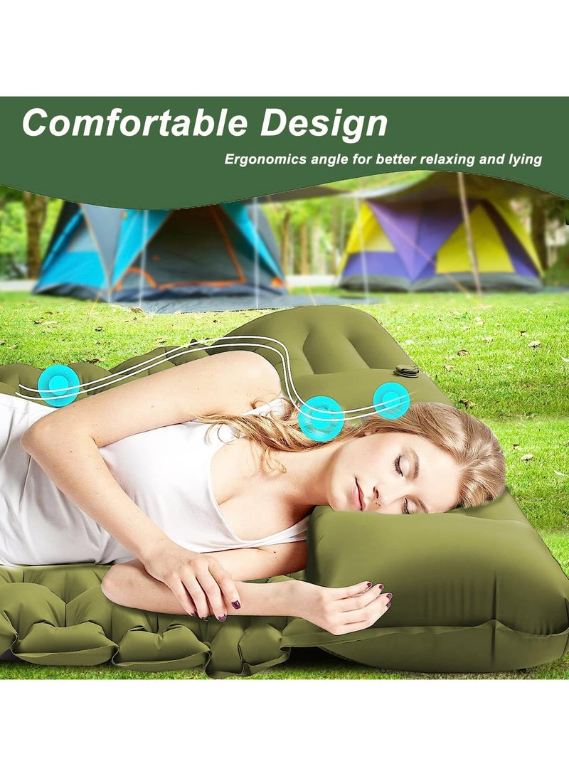 AROAQ Sleeping Pad for Camping,Camping Air Mattress with Pillow for 2 Person,Waterproof Double Self Inflating Sleeping Bed,Ultralight Portable Roll-Up Double Sleeping Pad for Car Camping - Image 5