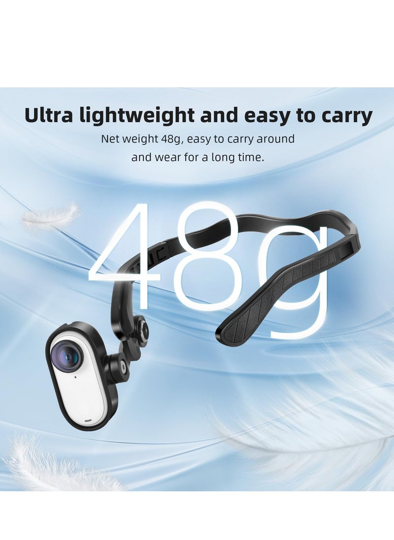 Generic GO 3 Magnetic POV Holder, POV Mount Head Mount for insta360 GO 3 Head Mount Accessories, Vlog Neck Lanyard Body Strap Mount for Action Camera  - Image 5