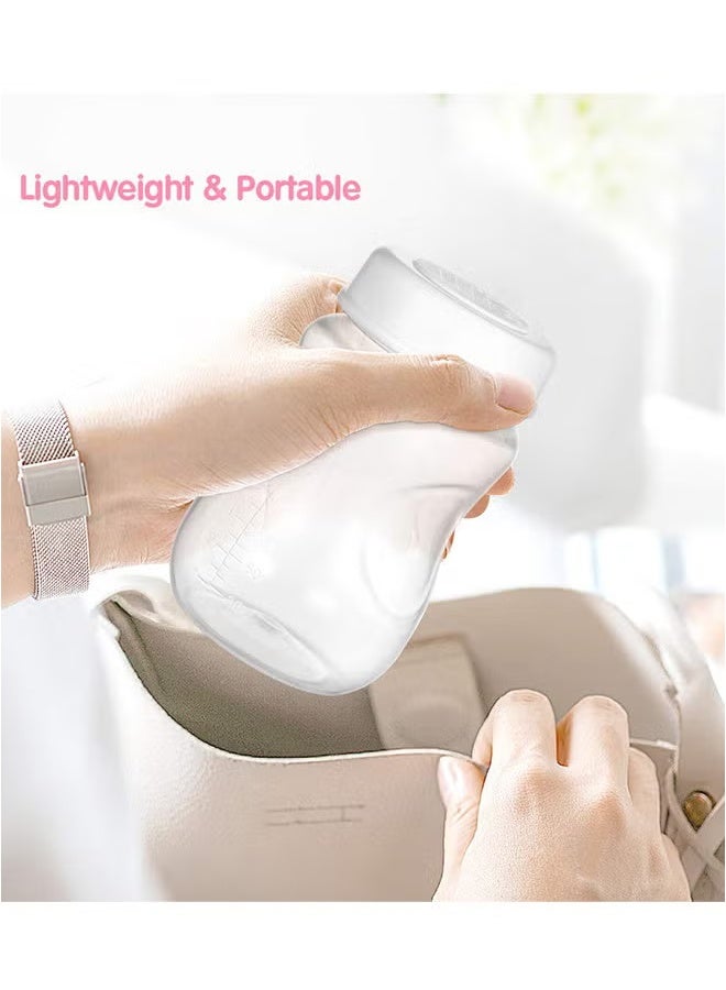 Breast Milk Storage Bottles, 180ML Breastmilk Storage Containers for Fridge, Wide Neck Breast Milk Freezer Storage Organizer (Pack of 6) - Image 3