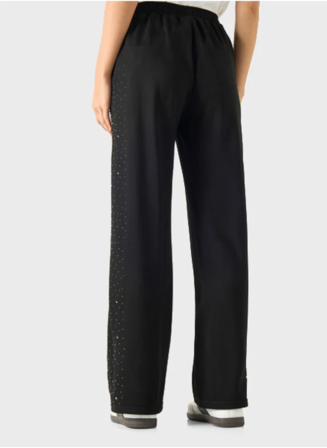تواكستريمز Embellished Drawstring Detailed Pants