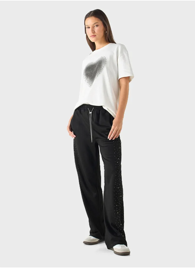 تواكستريمز Embellished Drawstring Detailed Pants