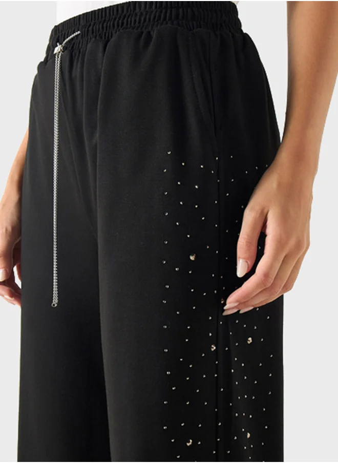 تواكستريمز Embellished Drawstring Detailed Pants
