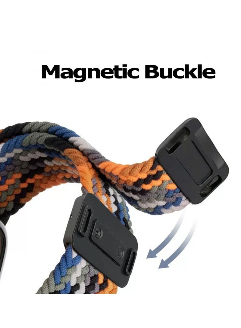 Youque for HUAWEI Fit 5/Fit 5 Pro Magnetic Wristband, Magnetic Buckle Sport Adjustable Nylon Strap, Replacement Watchband for HUAWEI Fit 4/Fit 3 Black - Image 2