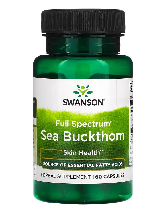 سوانسون كبسولات نبق البحر كاملة الطيف ، 60 كبسولة