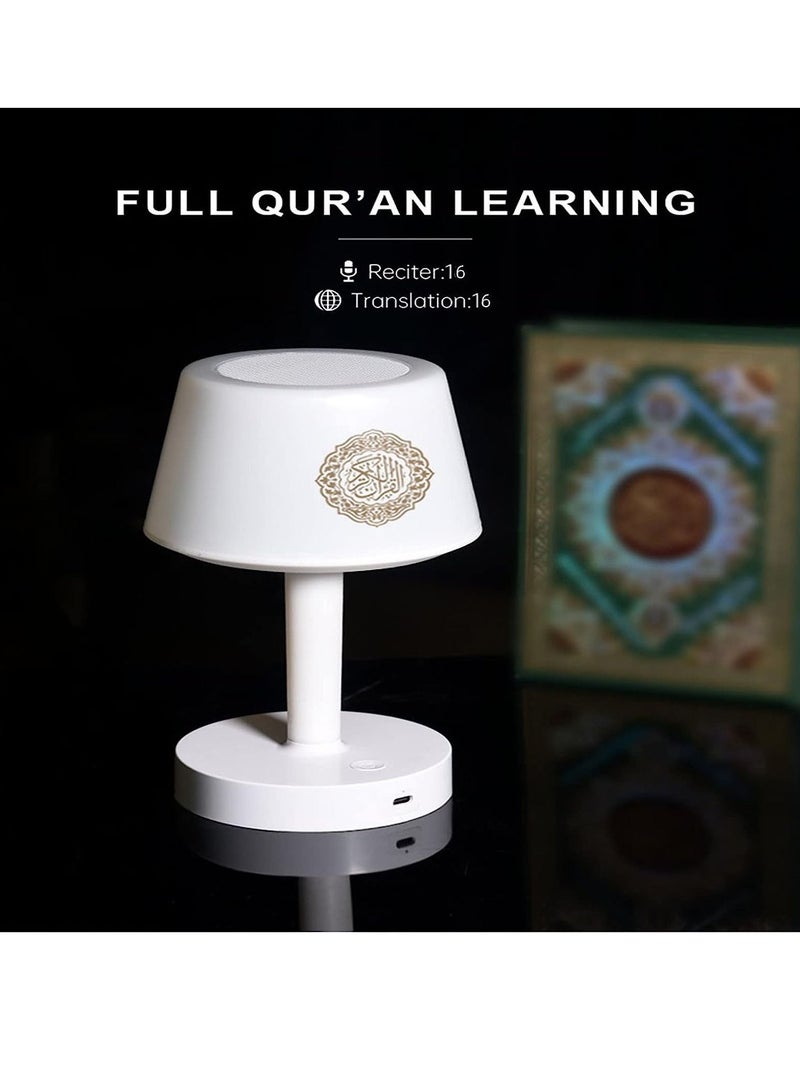 Table Lamp Quran Speaker,Muslim Bluetooth Speaker,Digital Speaker with Remote&Mobile App Night Light Desk Lamp for Kids - Image 2