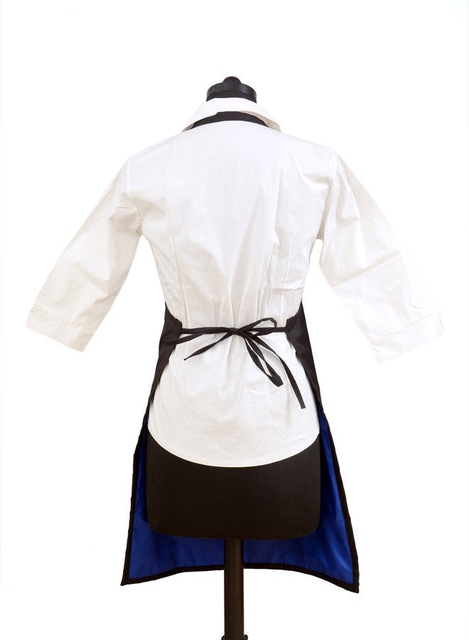 Switchon Waterproof black Cooking print Polyester Kitchen Apron (Black) Proudly Made In India - Image 2