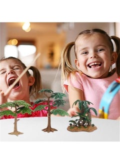 MOXO Model Trees, 7  Mixed Model Trees, DIY Craft Mini Palm Tree, Simulation Miniature Trees, Plastic Palm Trees for Micro Landscape, Model Railway Scenery Fairy Garden Decor  - Image 5