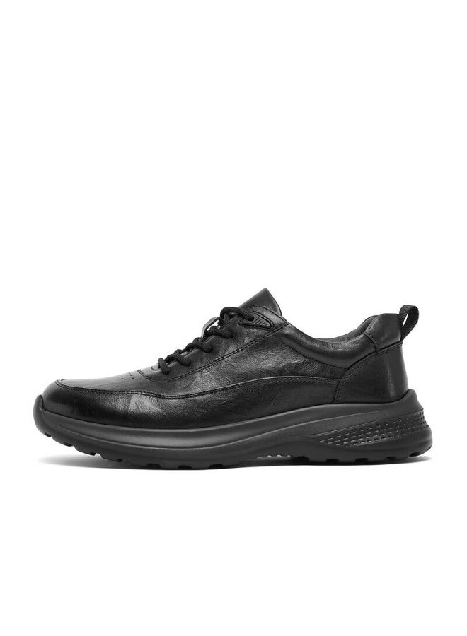 Belle Trendy Comfortable Casual Shoes For Men, Cowhide Business Sneakers A1354am5, Black Velvet Lining, Size 39 - Image 3