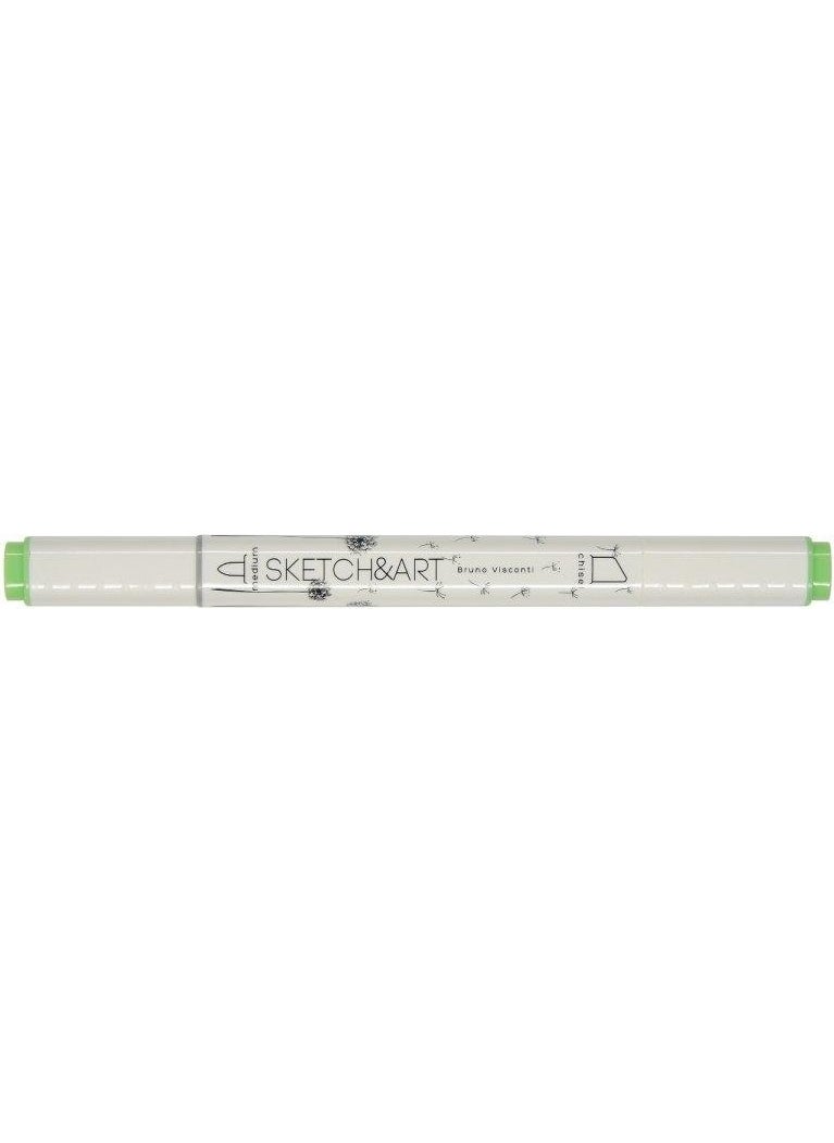 Bruno Visconti "sketch & Art" Double-Sided Marker Pen 12 Colors-Spring Landscape  - Image 3