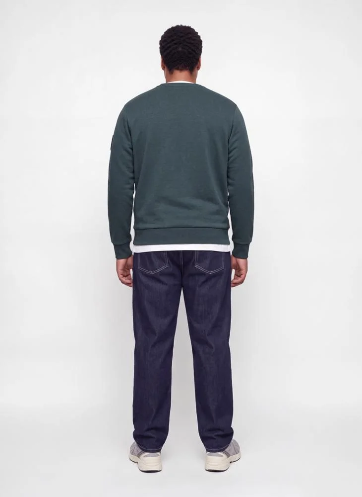 JACK & JONES Solid Crew Neck Regular Plus Size Fit Sweatshirt