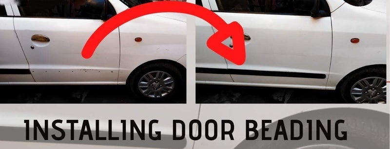 TRENDWALA Side Door Beading Door Cladding Protector Full Black Color Compatible for Maruti Suzukii Grand Vitara 2022 Onwards with Chrome Set of 4 - Image 2
