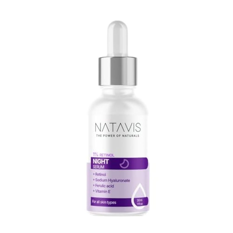 Natavis Retinol Serum – 30 ml – With Retinol - SepiLift (Amino Acids & Proteins) Hyaluronic Acid - Anti-Aging – Brightening - Cell Renewal - Deep Hydration & Boosts collagen - Image 1