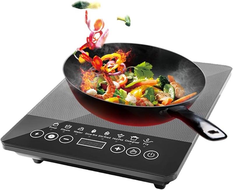 Portable Induction Cooktop Compact Electric Burner For Home Kitchen Dorm - Image 2
