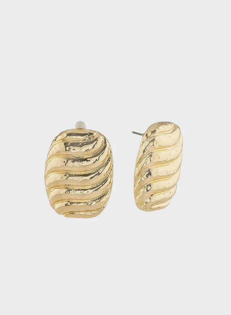 ELLA Hammered  Stud Earrings